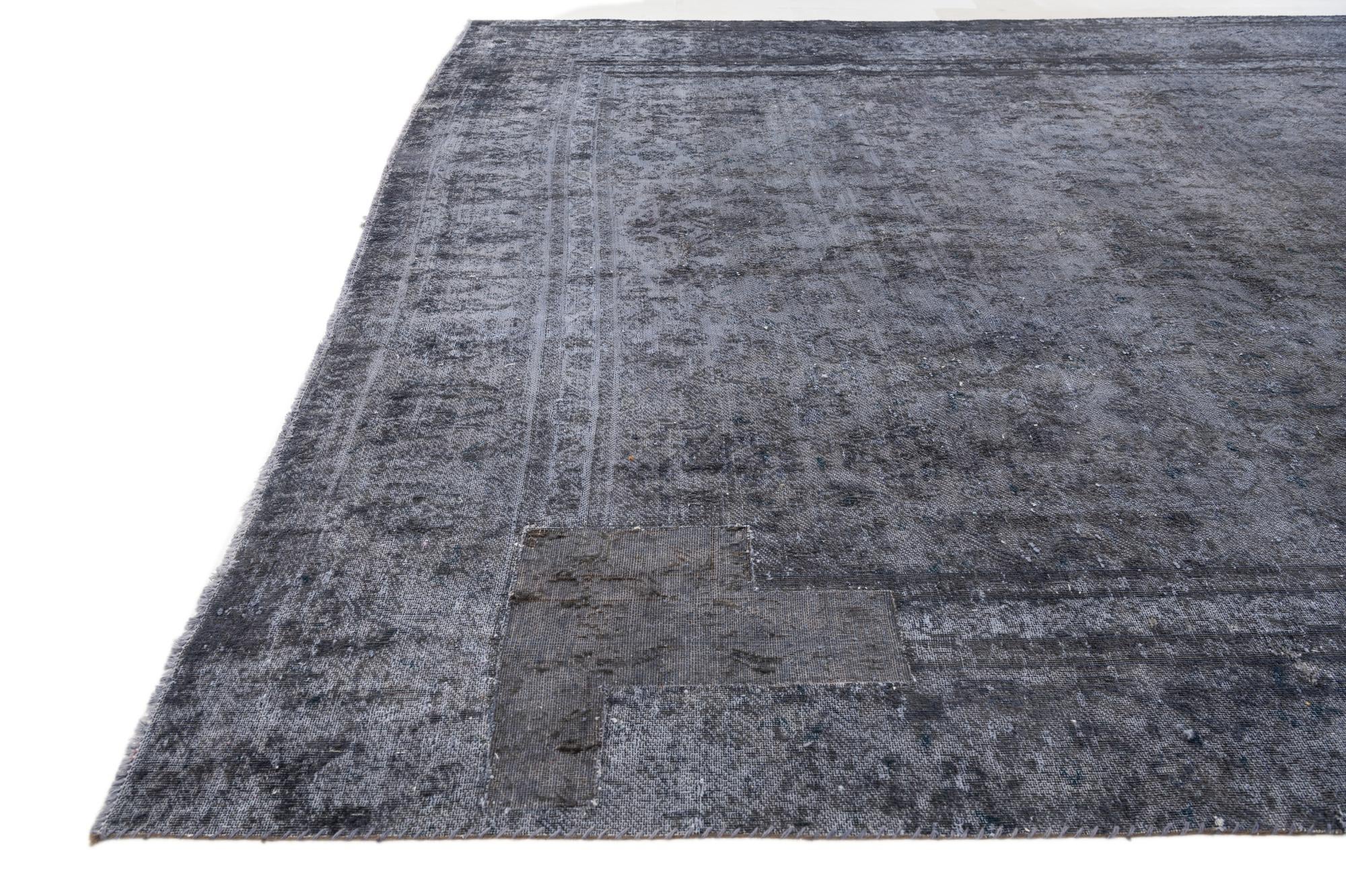 9' 1 x 13' 4 Hand Knotted Ultra Vintage Persian Wool Rug