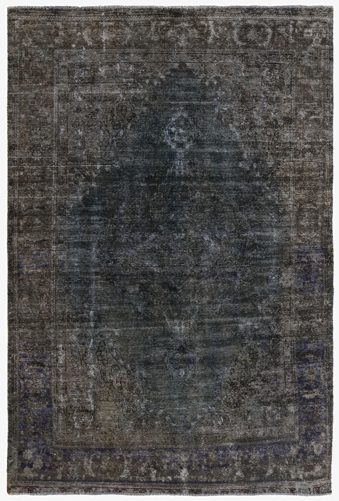 6' 5 x 9' 6  Hand Knotted Ultra Vintage Persian Wool Rug