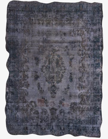 8' 8 x 12' Hand Knotted Ultra Vintage Persian Wool Rug