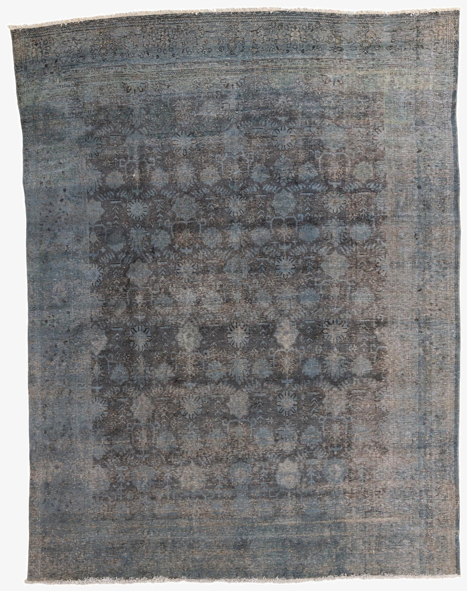 9' x 11' 9  Hand Knotted Ultra Vintage Persian Wool Rug