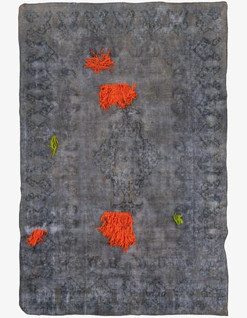 6' 8 x 10' Hand Knotted Ultra Vintage Persian Wool Rug