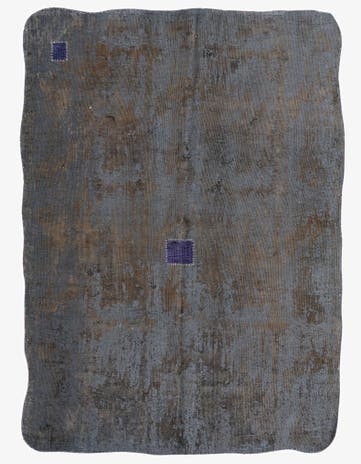 7' x 9' 9 Hand Knotted Ultra Vintage Persian Wool Rug