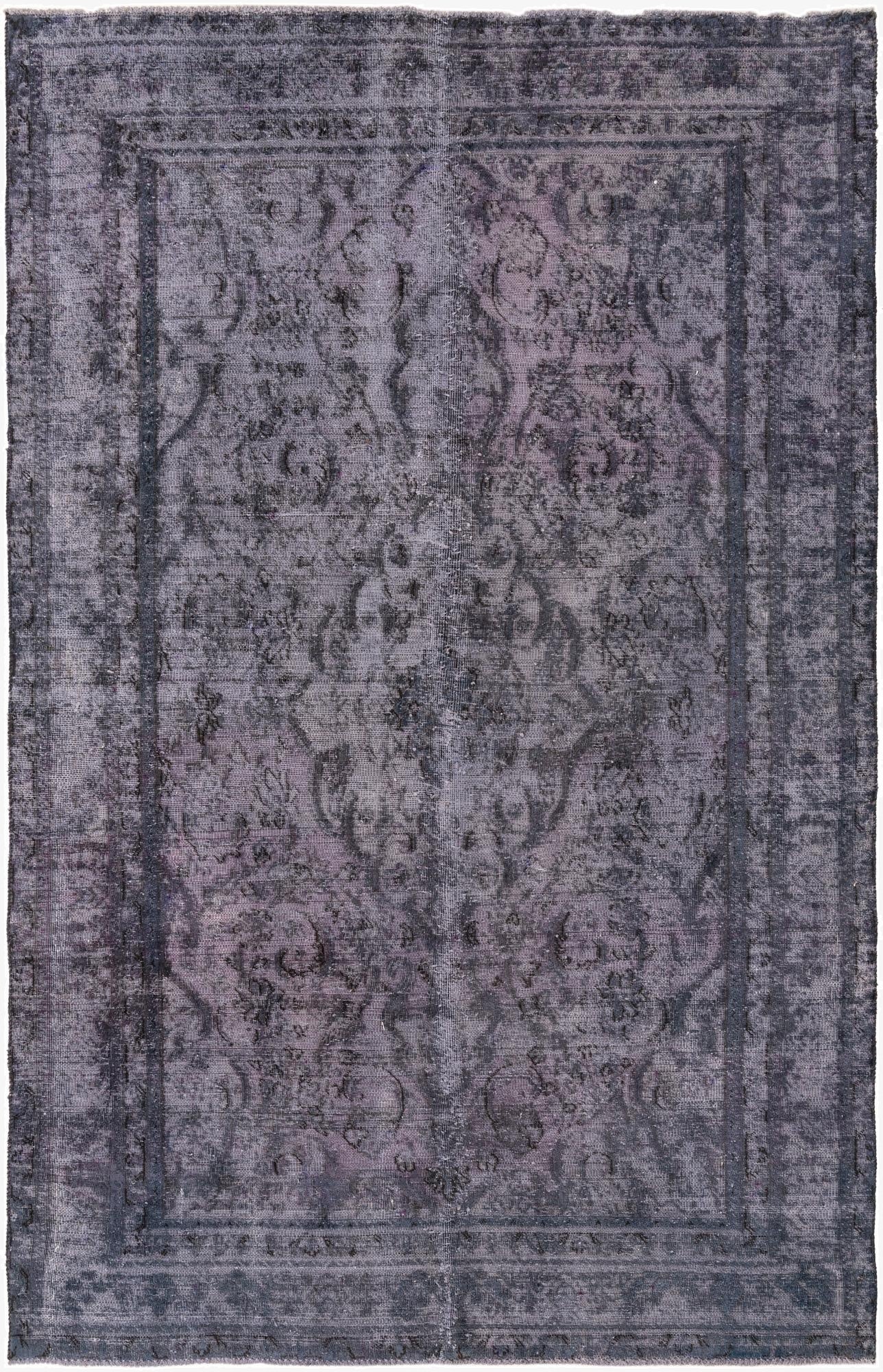 6' x 9' 2  Hand Knotted Ultra Vintage Persian Wool Rug