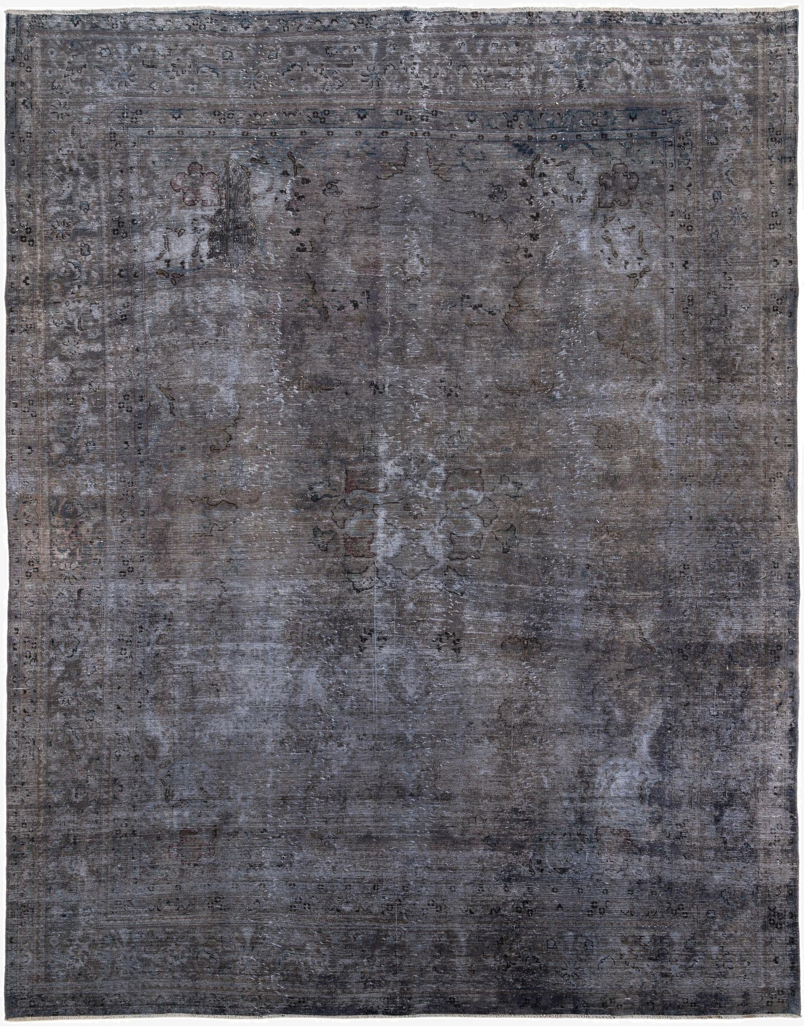 10' x 12' 3  Hand Knotted Ultra Vintage Persian Wool Rug