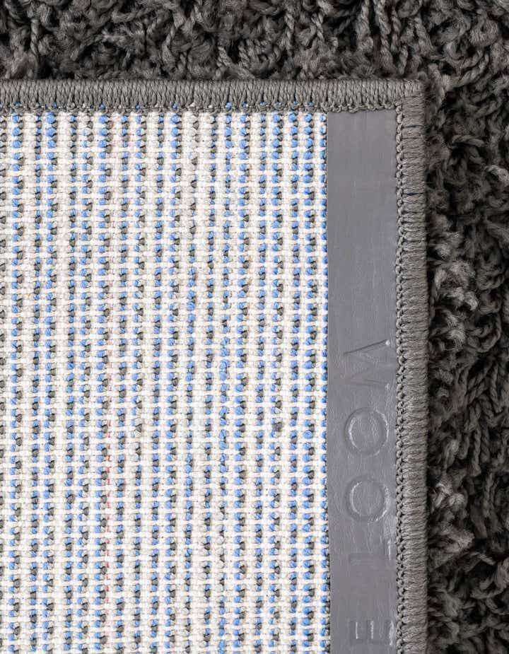 4' x 4' Solid Shag Round Rug