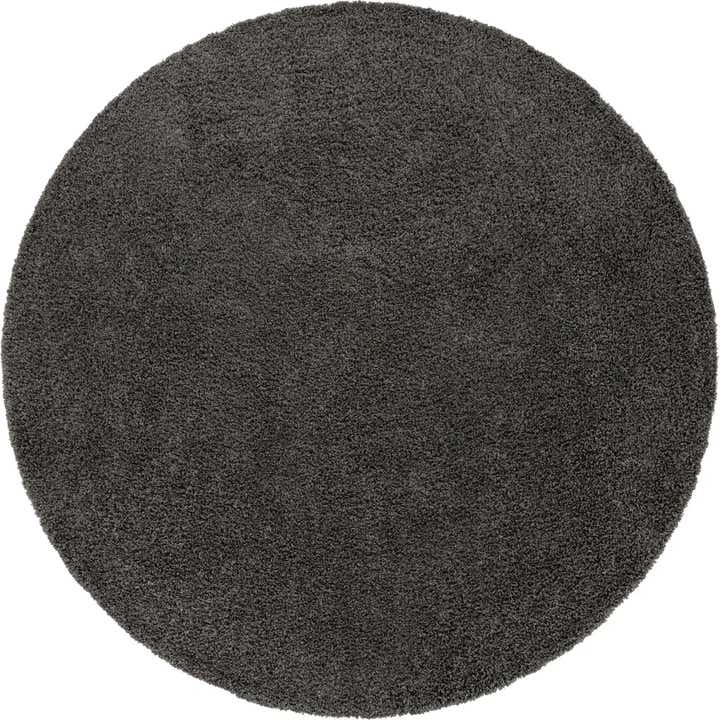 12' x 12' Solid Shag Round Rug