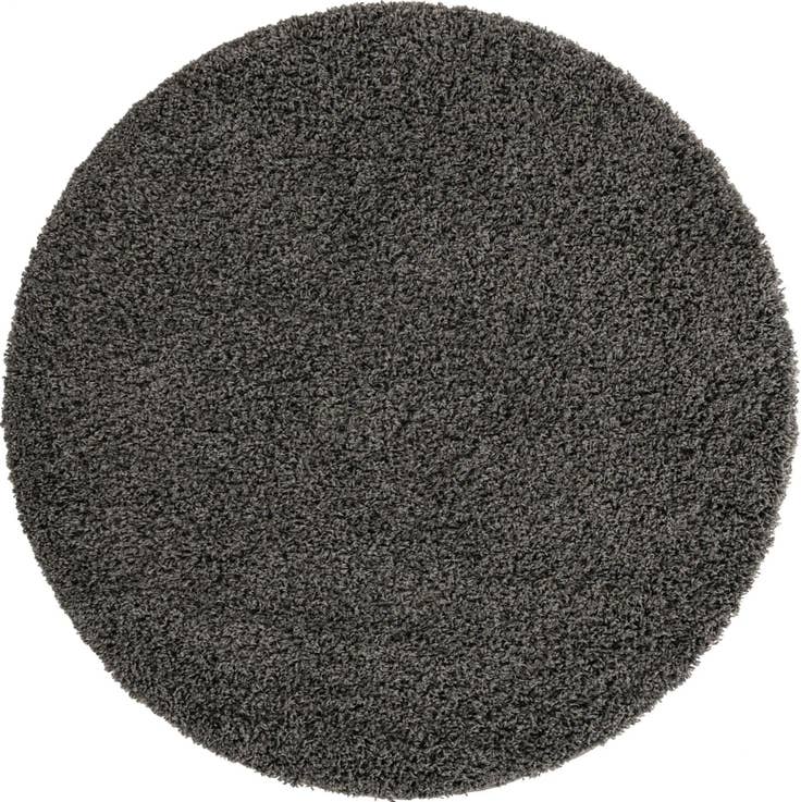 Detail image of 5' 3 x 5' 3 Solid Shag Round Rug