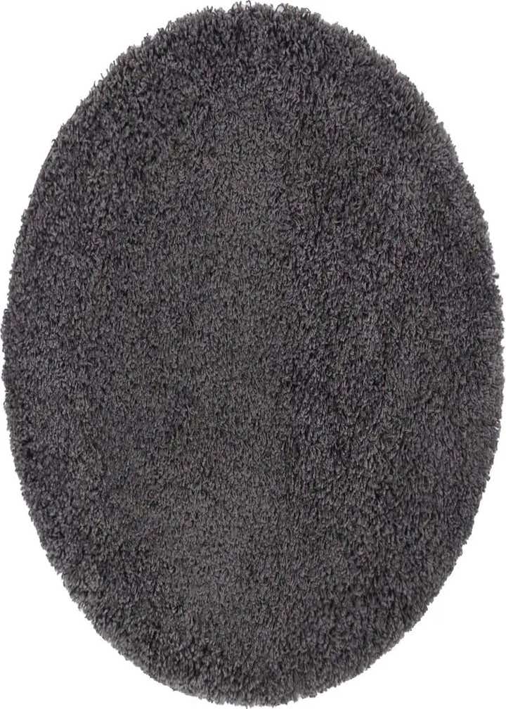 3' x 3' Solid Shag Round Rug