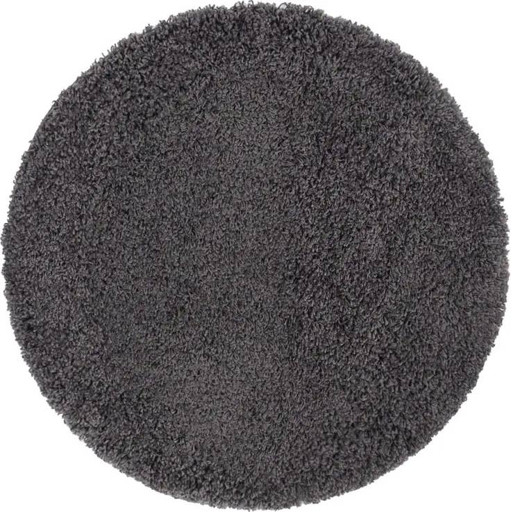 Detail image of 3' x 3' Solid Shag Round Rug