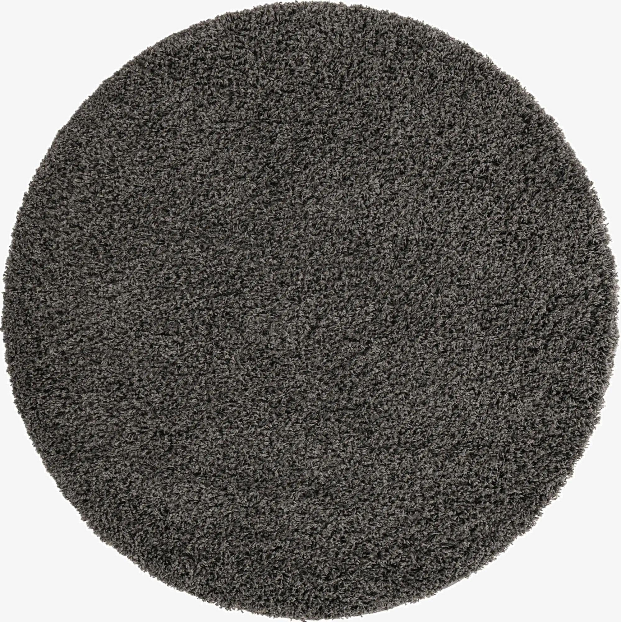 Primary image 5' 3 x 5' 3 Solid Shag Round Rug