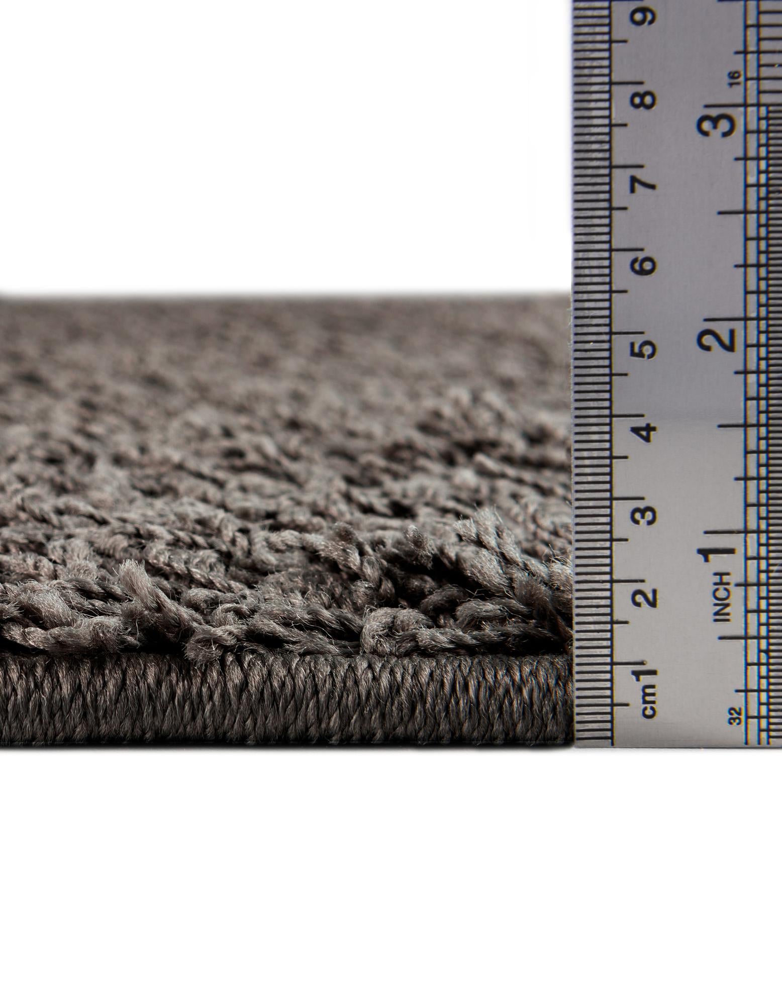 2' x 6' Comfort Solid Shag Runner Rug