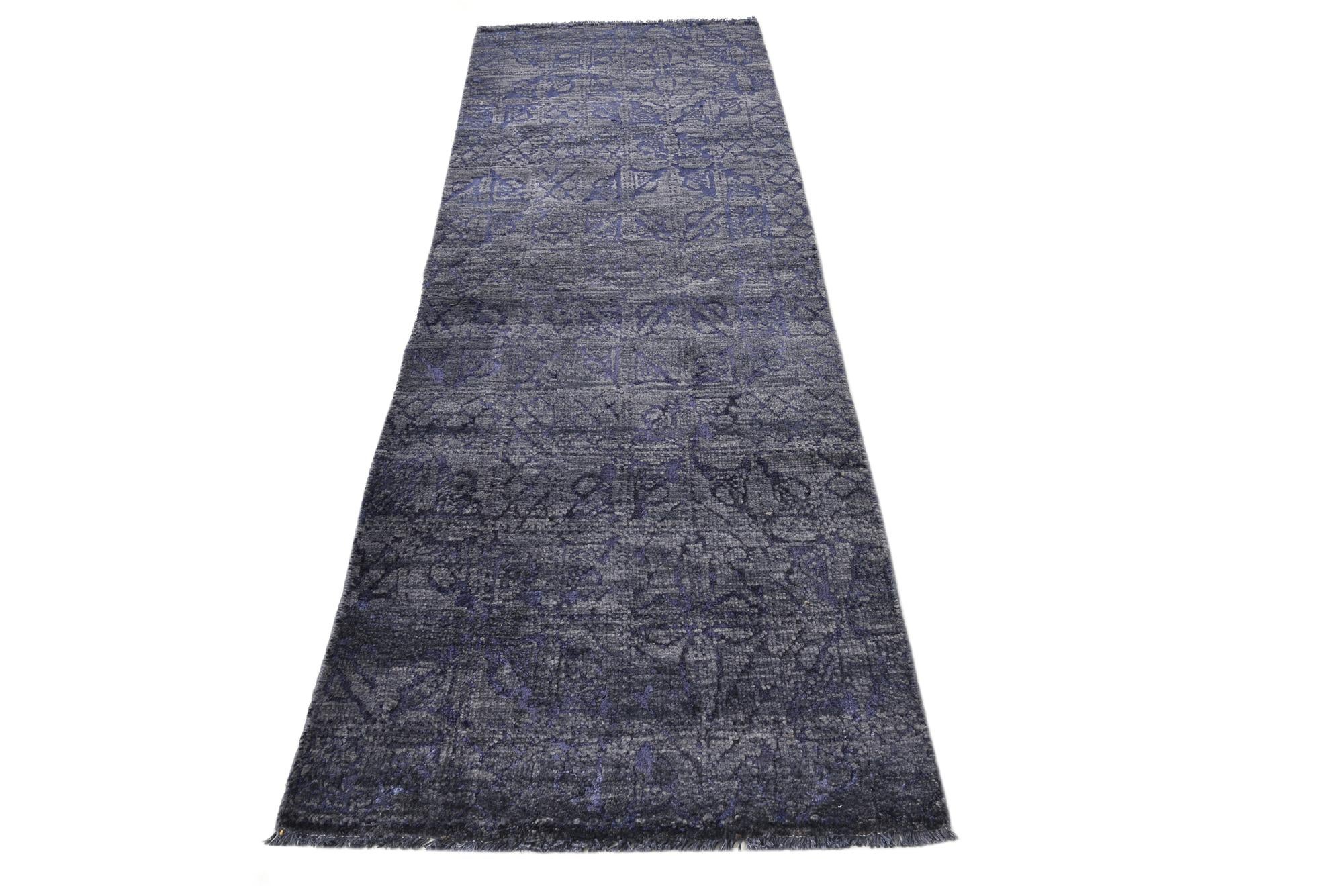 2' 6 x 8' 3 Hand Knotted Darya Runner Rug