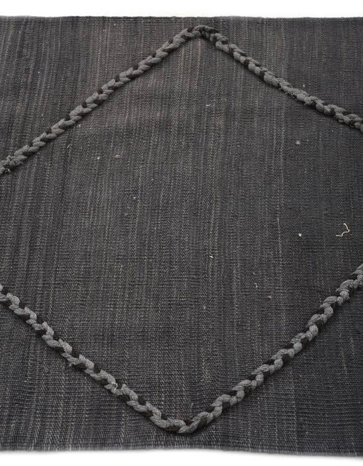 Detail image of 2' 7 x 9' 8  Hand Woven Kilim Modern Wool Runner Rug