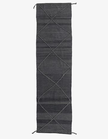 2' 7 x 9' 8 Hand Woven Kilim Modern Wool Runner Rug