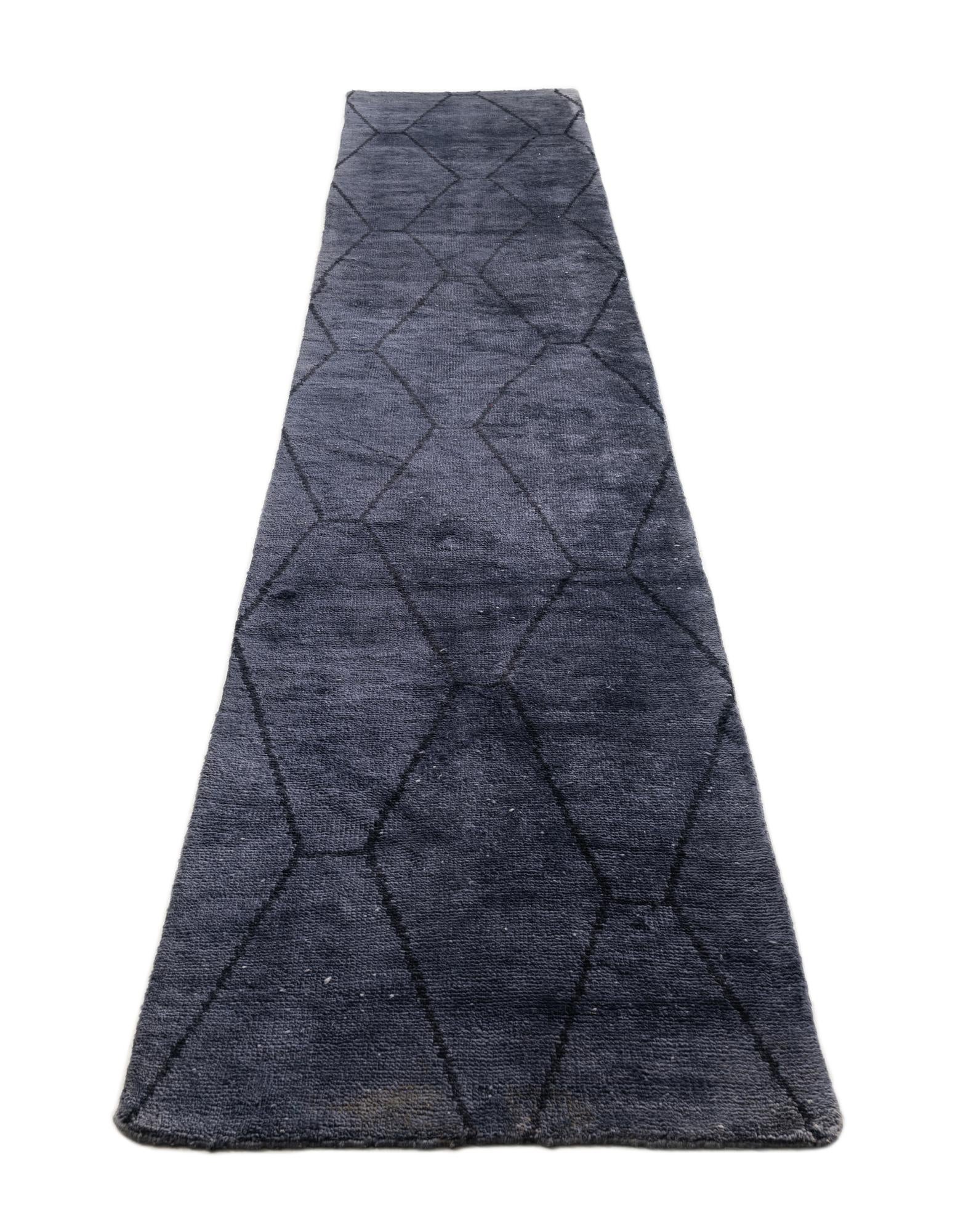 2' 6 x 14' 1 Hand Knotted Moroccan Wool Runner Rug
