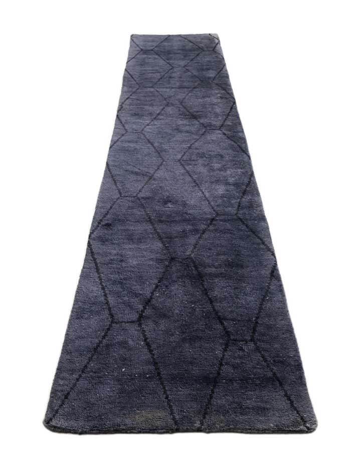 2' 6 x 14' 1 Hand Knotted Moroccan Wool Runner Rug