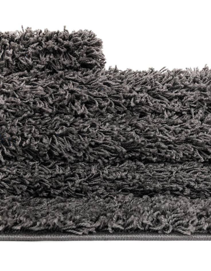 Detail image of 2' 7 x 19' 8 Solid Shag Runner Rug