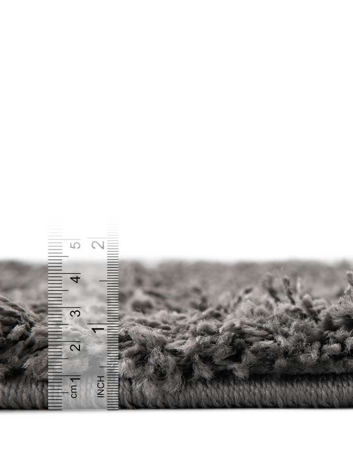 2' x 6' 5 Solid Shag Runner Rug