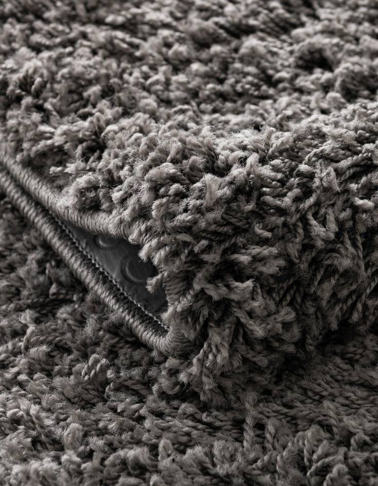 Detail image of 2' x 6' 5 Solid Shag Runner Rug