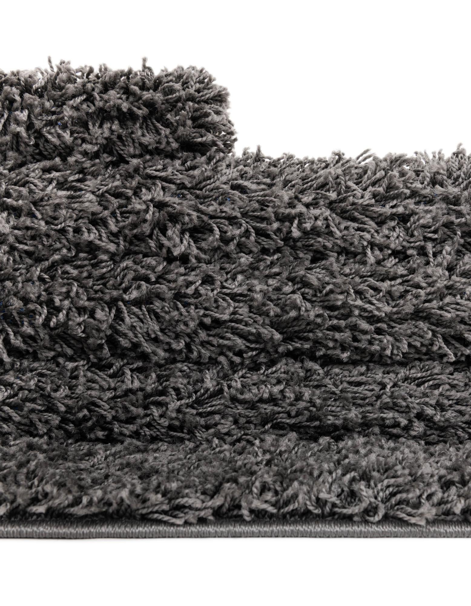 2' 7 x 10' Solid Shag Runner Rug