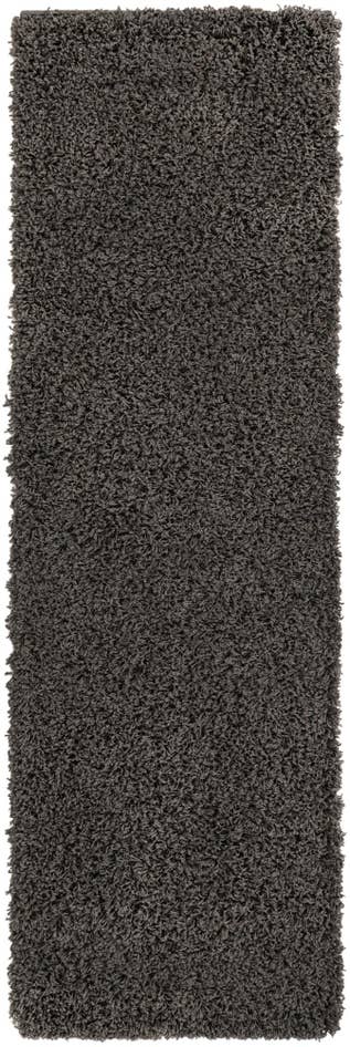 Detail image of 2' x 6' 5 Solid Shag Runner Rug