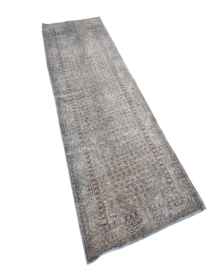 Detail image of 3' 5 x 10' 4 Hand Knotted Ultra Vintage Persian Wool Runner Rug