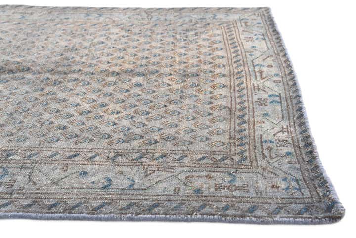 3' 7 x 10' 8 Hand Knotted Ultra Vintage Persian Wool Runner Rug