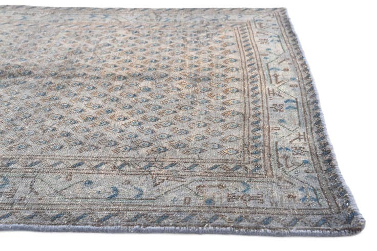 Detail image of 3' 7 x 10' 8 Hand Knotted Ultra Vintage Persian Wool Runner Rug