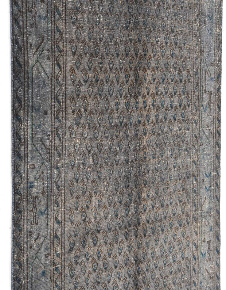 Detail image of 3' 7 x 10' 8  Hand Knotted Ultra Vintage Persian Wool Runner Rug