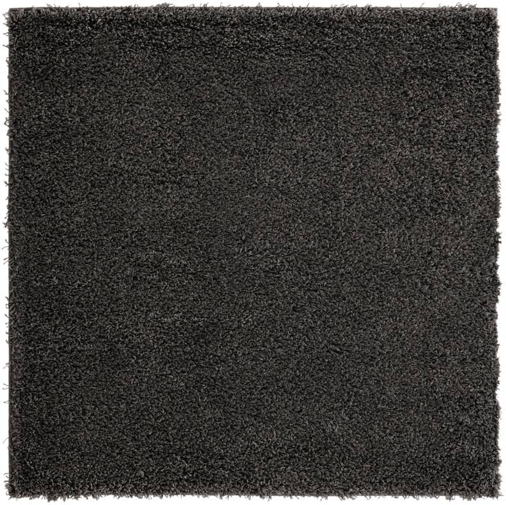 Detail image of 5' 3 x 5' 3 Solid Shag Square Rug