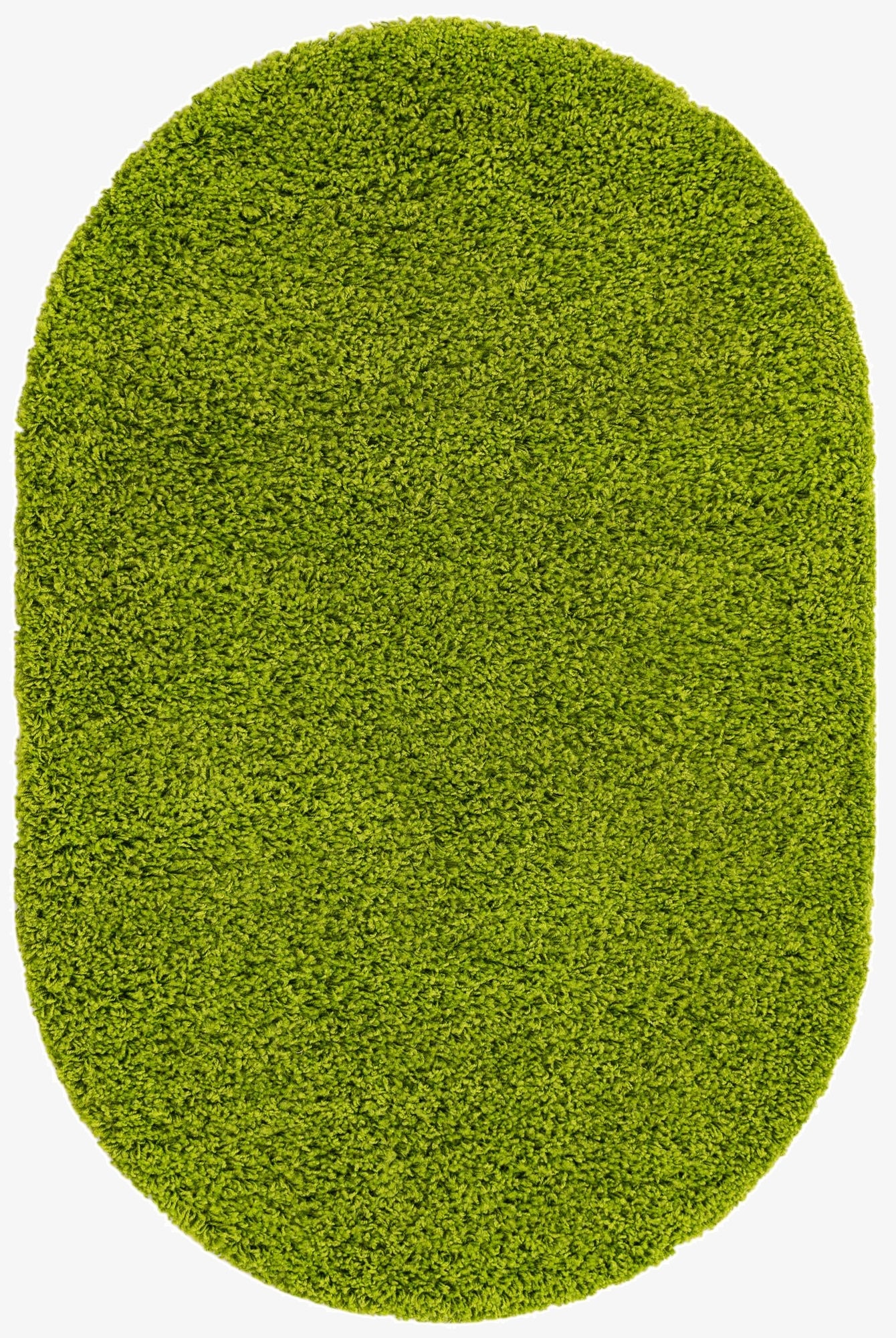 Primary image 3' x 5' 3 Solid Shag Oval Rug