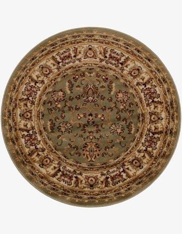 Grass Green Aditi Round Rug