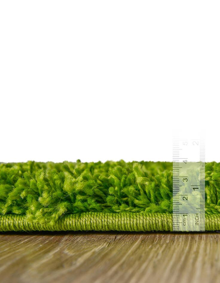 Detail image of 2' x 6' Solid Shag Runner Rug