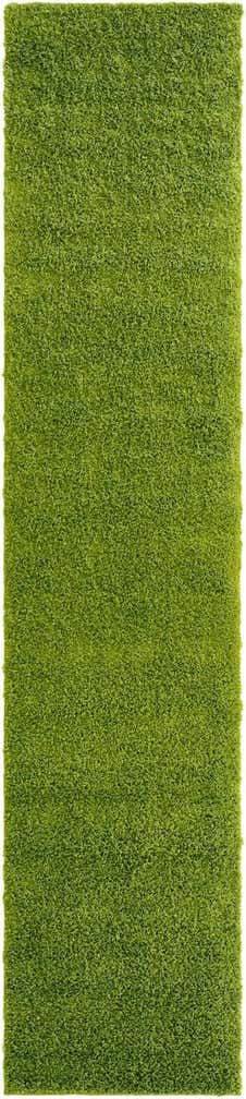 2' 7 x 12' Solid Shag Runner Rug