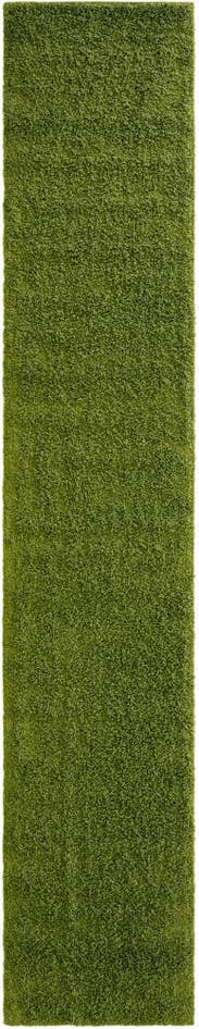 Detail image of 2' 7 x 14' Solid Shag Runner Rug