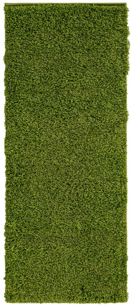 2' x 5' Solid Shag Runner Rug