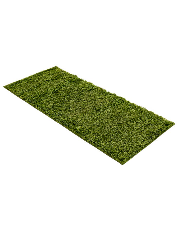 Detail image of 2' x 5' Solid Shag Runner Rug