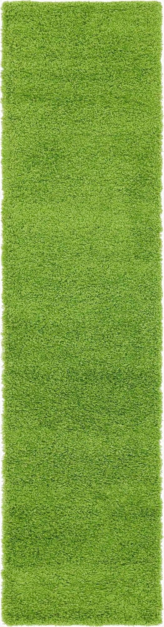 2' 7 x 10' Solid Shag Runner Rug