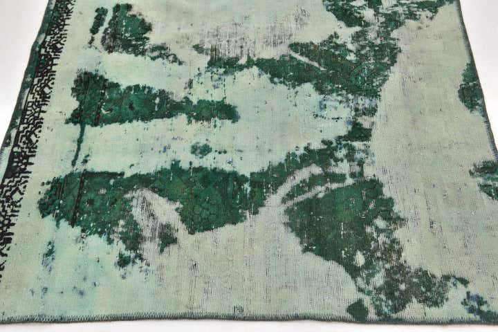 4' x 4' 8 Hand Knotted Ultra Vintage Persian Wool Square Rug