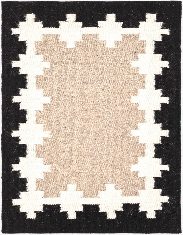 Detail image of 2' x 3' 1 Hand Woven Kilim Wool Rug
