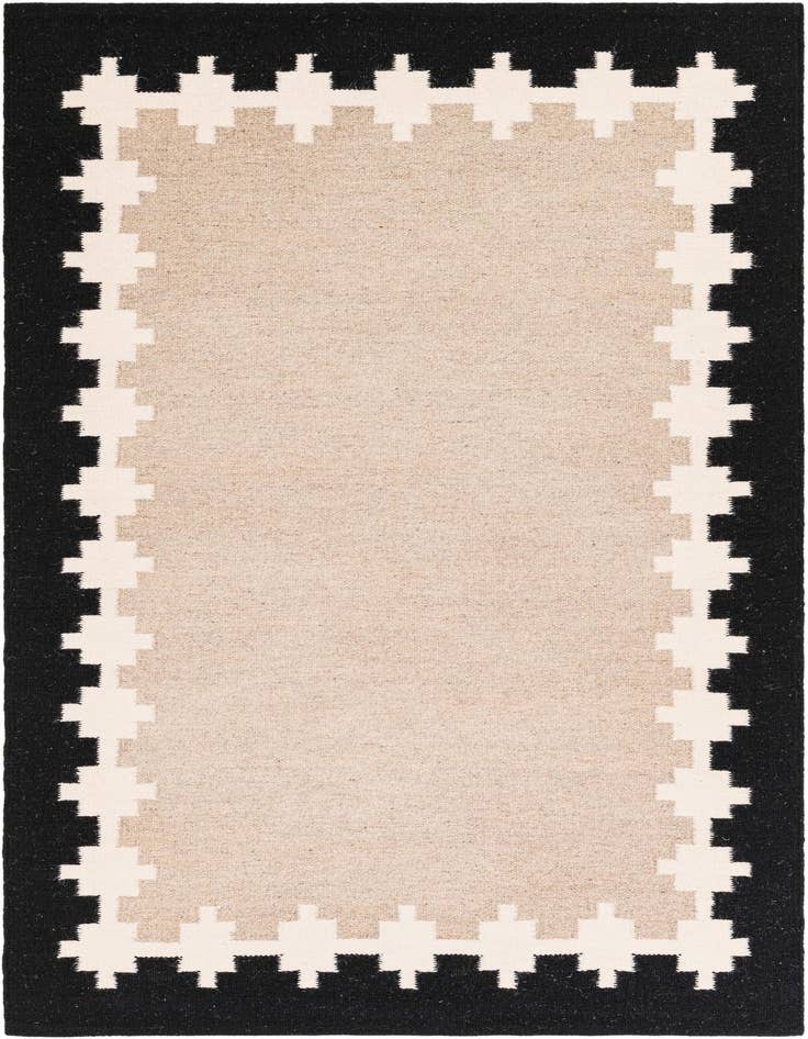 Detail image of 4' 1 x 6' 1 Hand Woven Kilim Wool Rug