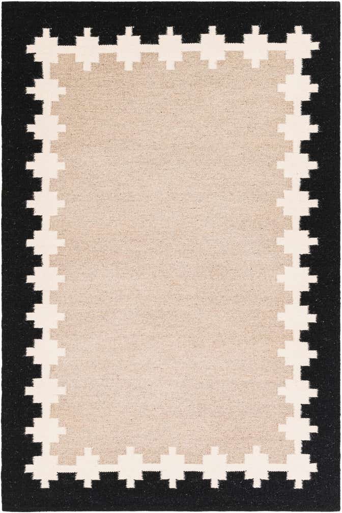 4' 1 x 6' 1 Hand Woven Kilim Wool Rug
