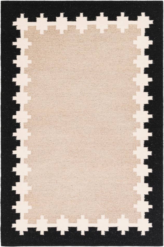Detail image of 4' 1 x 6' 1 Hand Woven Kilim Wool Rug