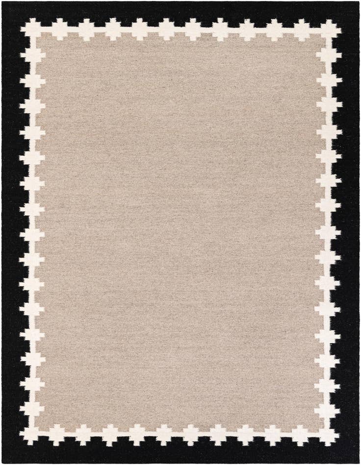 Detail image of 6' 1 x 9' Hand Woven Kilim Wool Rug