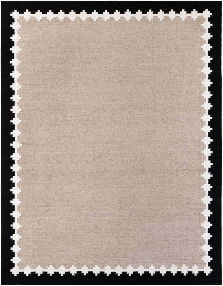 Detail image of 9' x 12' Hand Woven Kilim Wool Rug