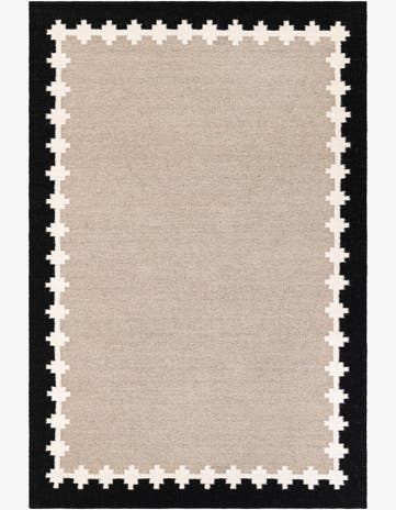 6' 1 x 9' Hand Woven Kilim Wool Rug