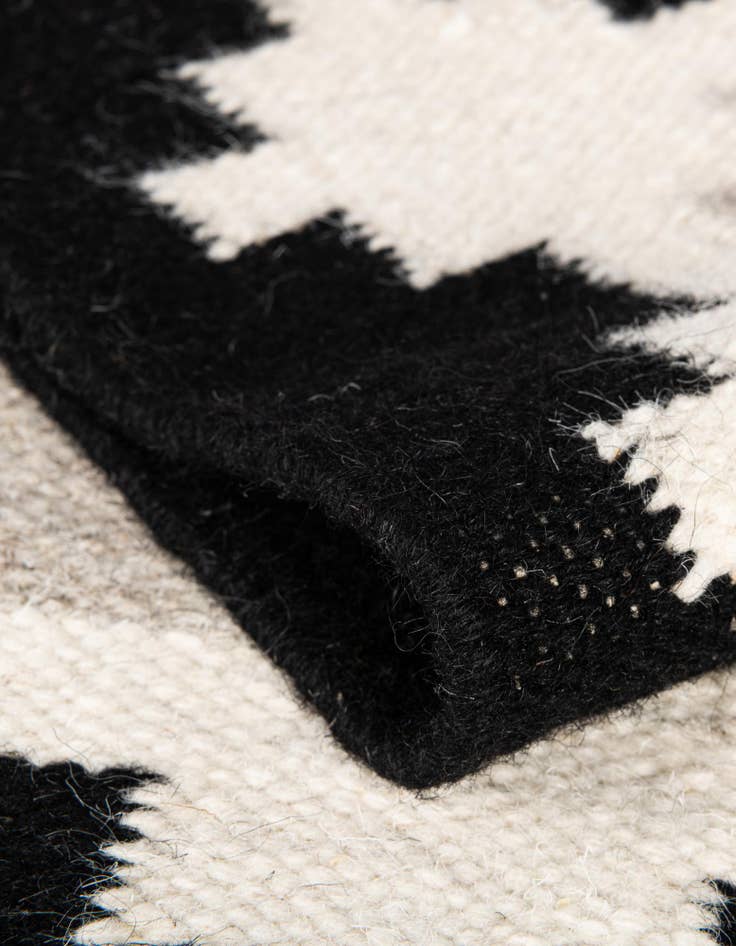 Detail image of 2' x 8'  Hand Woven Kilim Wool Runner Rug