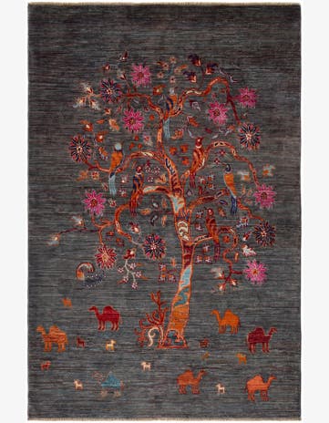 4' 1 x 6' 3 Hand Knotted Ariana Ziegler Rug