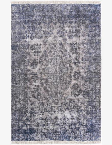 Gray and Blue Boutique Rug