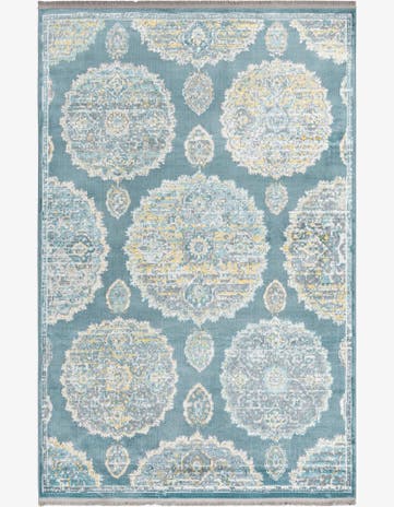 Gray and Blue Paragon Rug